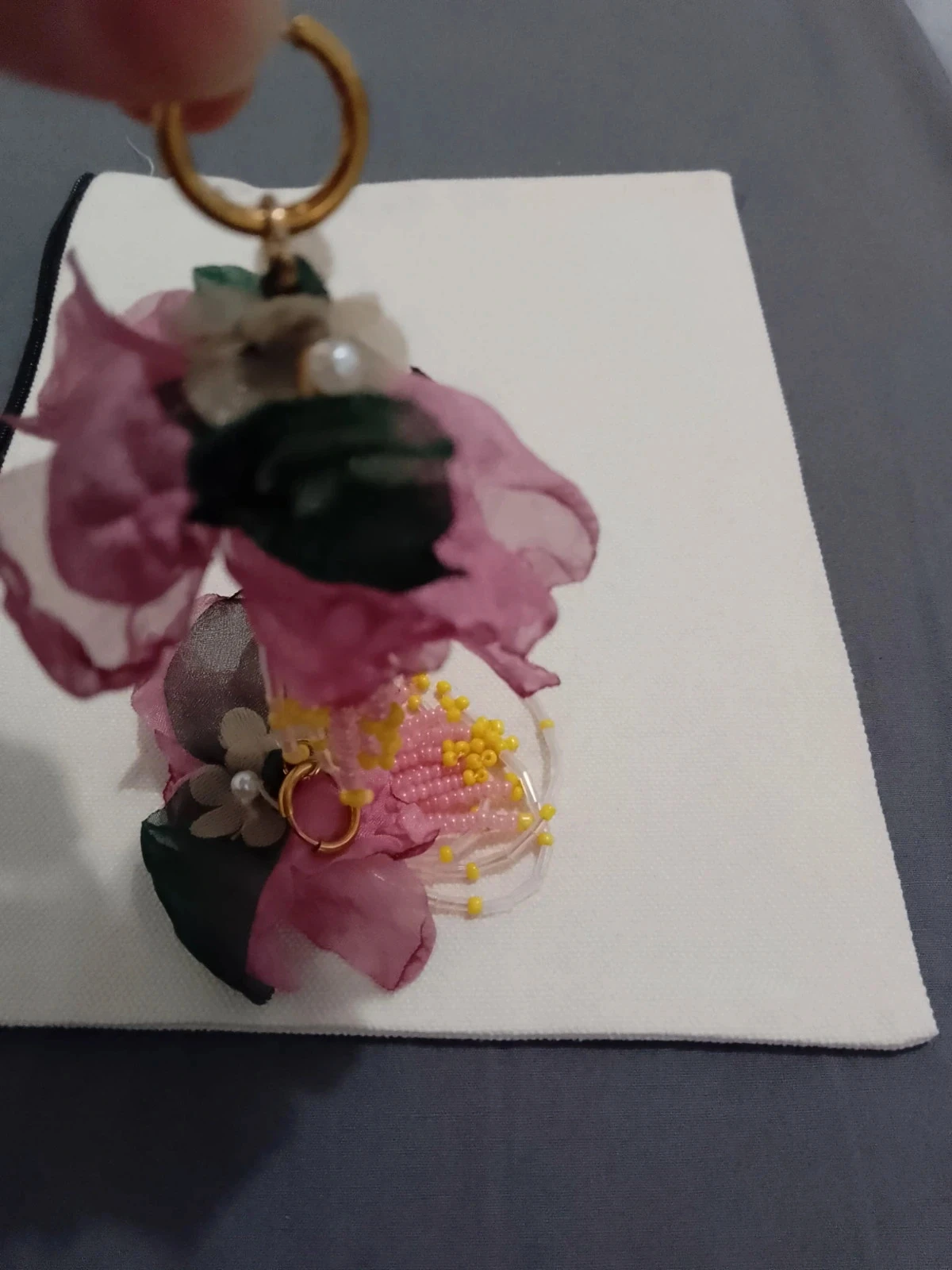 Créoles bohèmes fleurs – photo 3